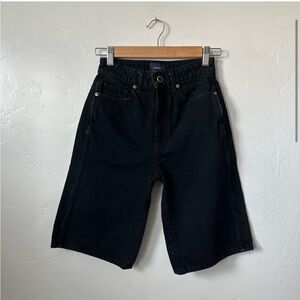✨KHAITE | The Mitch Black Denim Cotton Shorts